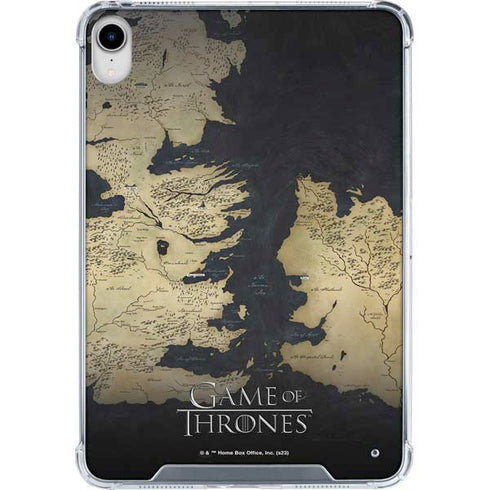 Game of Thrones: Westeros Map iPad 11th Gen (2025) Clear Case