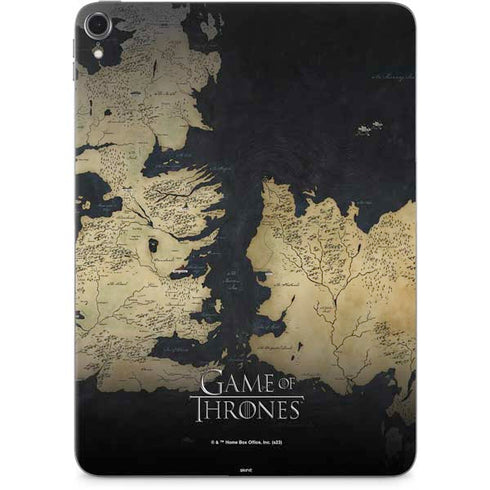 Game of Thrones: Westeros Map Apple iPad Pro Skin