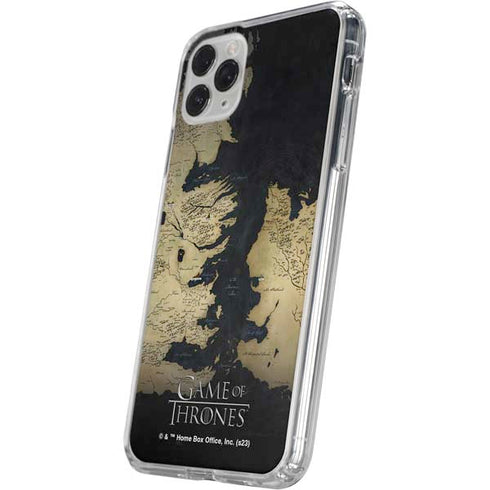 Game of Thrones: Westeros Map iPhone 11 Pro Clear Case