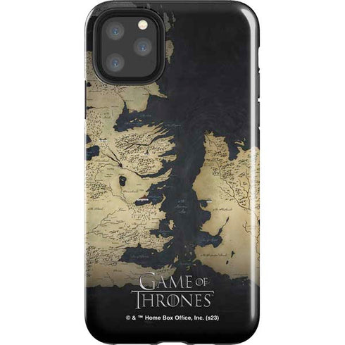 Game of Thrones: Westeros Map iPhone Cases