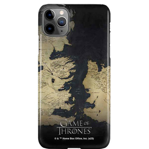 Game of Thrones: Westeros Map iPhone Cases