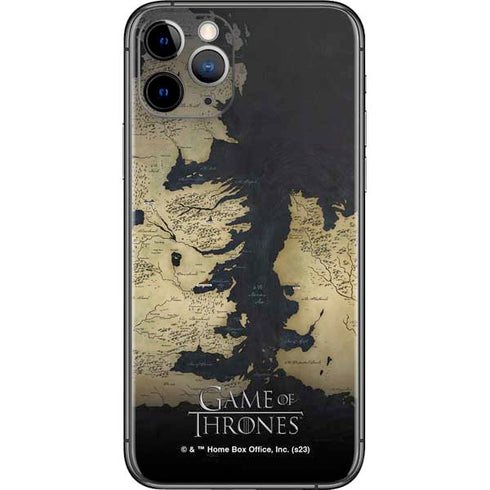 Game of Thrones: Westeros Map iPhone 11 Pro Skin