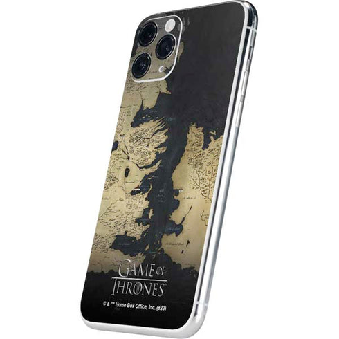 Game of Thrones: Westeros Map iPhone 11 Pro Skin