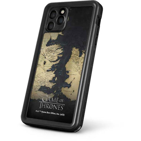 Game of Thrones: Westeros Map iPhone 11 Pro Waterproof Case