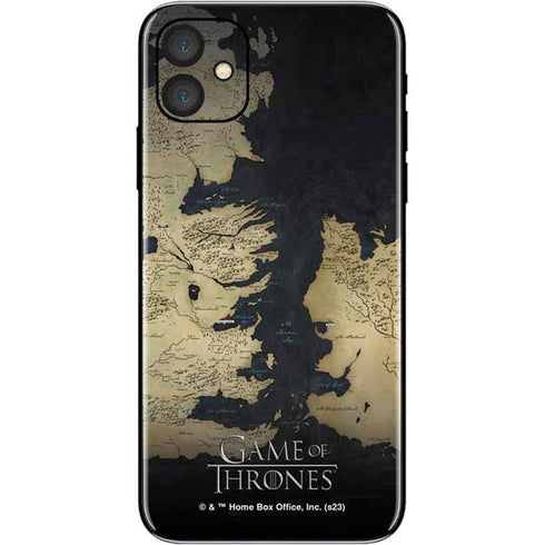 Game of Thrones: Westeros Map iPhone 11 Skin