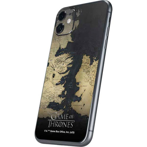 Game of Thrones: Westeros Map iPhone 11 Skin