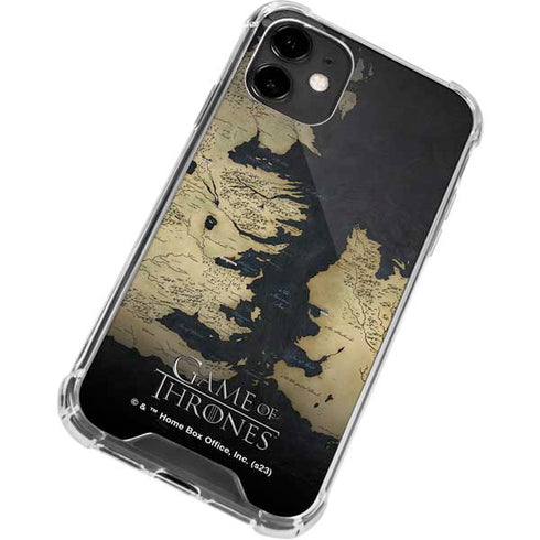 Game of Thrones: Westeros Map iPhone 12 Clear Case