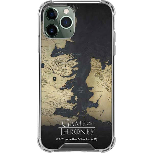 Game of Thrones: Westeros Map iPhone 12 Pro Clear Case