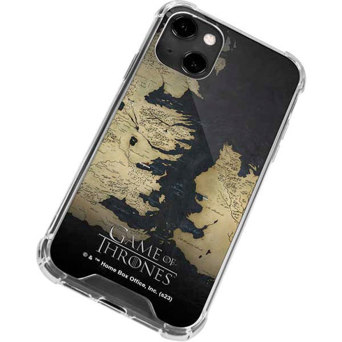Game of Thrones: Westeros Map iPhone 13 Clear Case