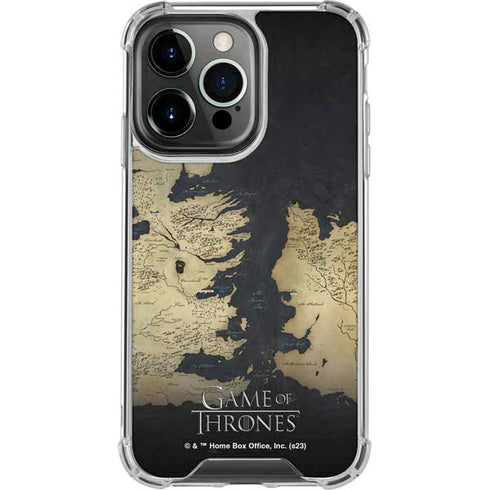 Game of Thrones: Westeros Map iPhone 13 Pro Clear Case