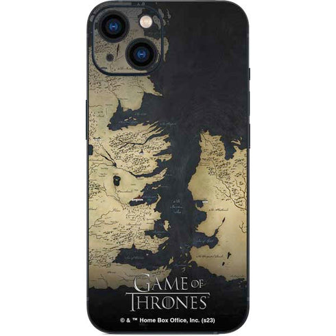 Game of Thrones: Westeros Map iPhone 14 Plus Skin