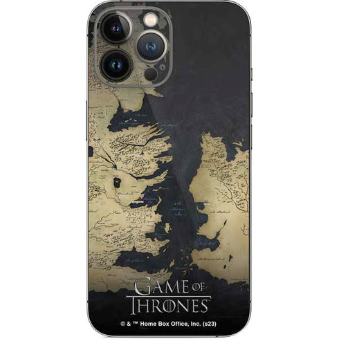Game of Thrones: Westeros Map iPhone 14 Pro Max Skin