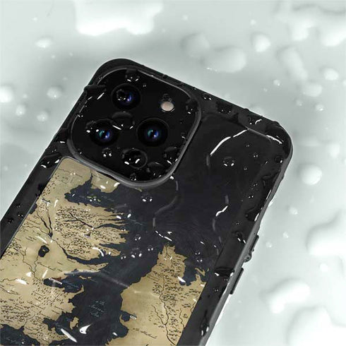 Game of Thrones: Westeros Map iPhone 14 Pro Max Waterproof Case