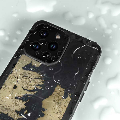 Game of Thrones: Westeros Map iPhone 14 Pro Waterproof Case