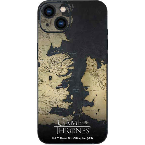 Game of Thrones: Westeros Map iPhone 15 Plus Skin