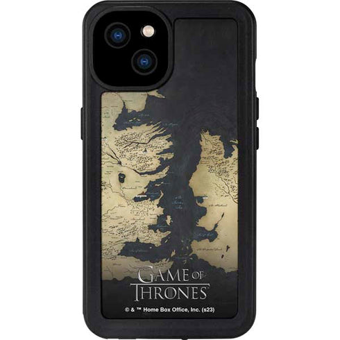 Game of Thrones: Westeros Map iPhone 15 Plus Waterproof Case