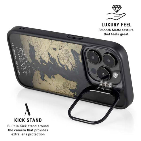 Game of Thrones: Westeros Map iPhone 15 Pro Kickstand Case