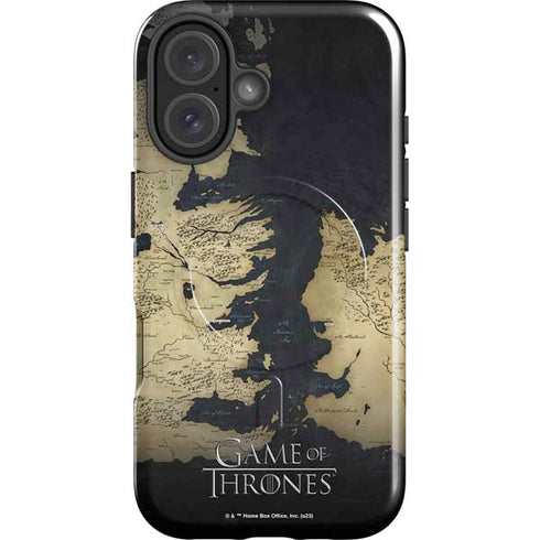 Game of Thrones: Westeros Map iPhone 16 Plus Magsafe Impact Case