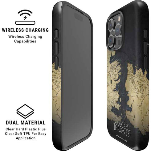 Game of Thrones: Westeros Map iPhone 16 Pro Magsafe Impact Case