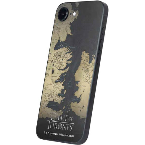 Game of Thrones: Westeros Map iPhone 16e Skin