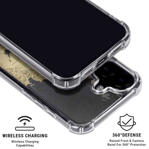 Game of Thrones: Westeros Map iPhone 17 Clear Case