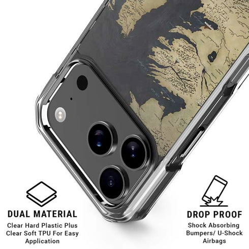 Game of Thrones: Westeros Map iPhone 18 Pro Clear Case