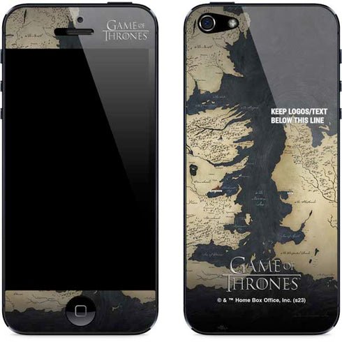 Game of Thrones: Westeros Map iPhone 5/5s/5SE Skin