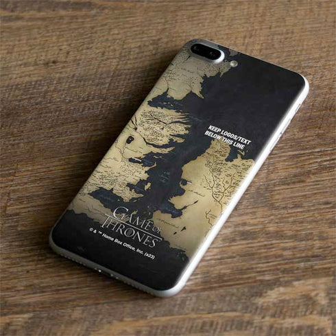 Game of Thrones: Westeros Map iPhone 7 Plus Skin