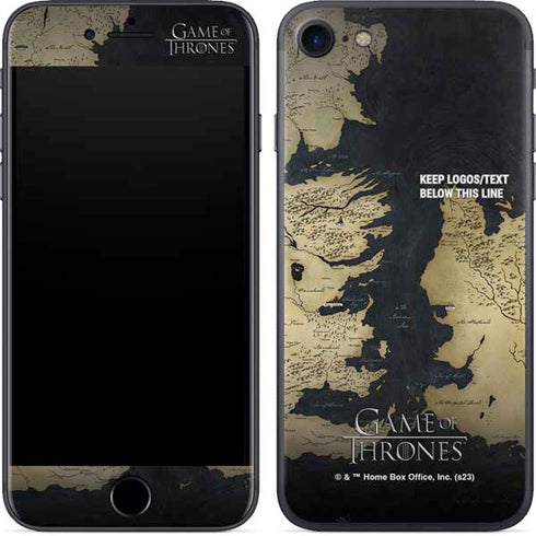 Game of Thrones: Westeros Map iPhone 7 Skin