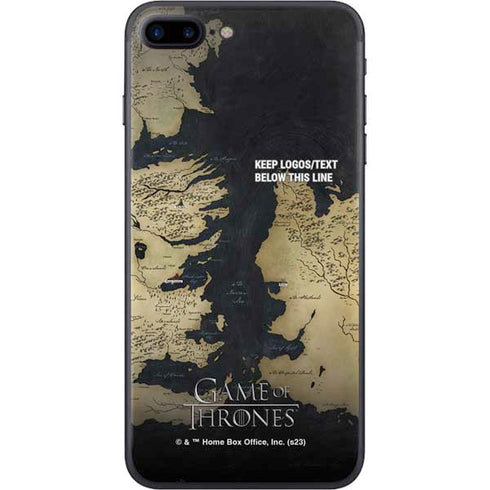 Game of Thrones: Westeros Map iPhone 8 Plus Skin