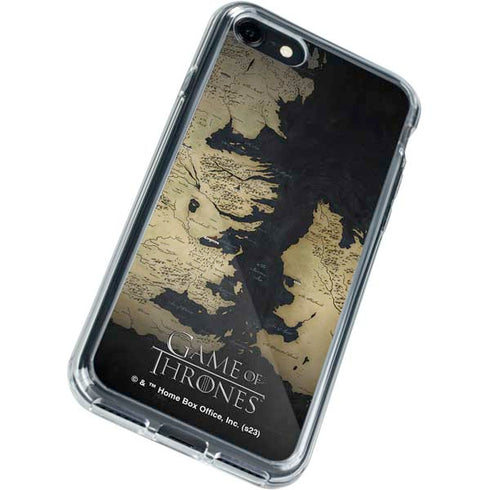 Game of Thrones: Westeros Map iPhone SE (2nd & 3rd Gen) Clear Case