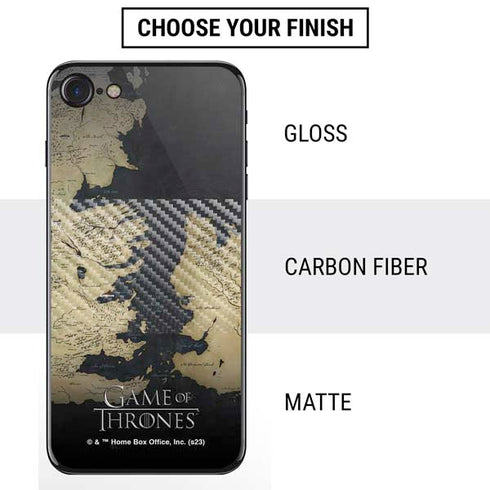 Game of Thrones: Westeros Map iPhone SE (2nd & 3rd Gen) Skin