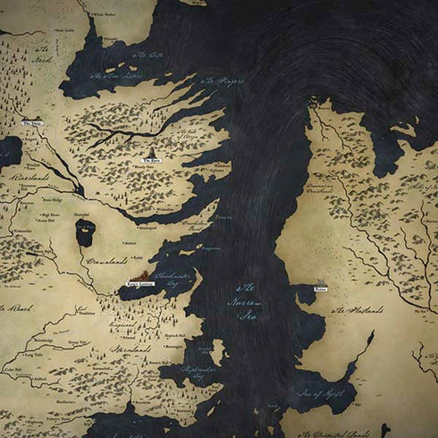 Game of Thrones: Westeros Map iPhone X Skin