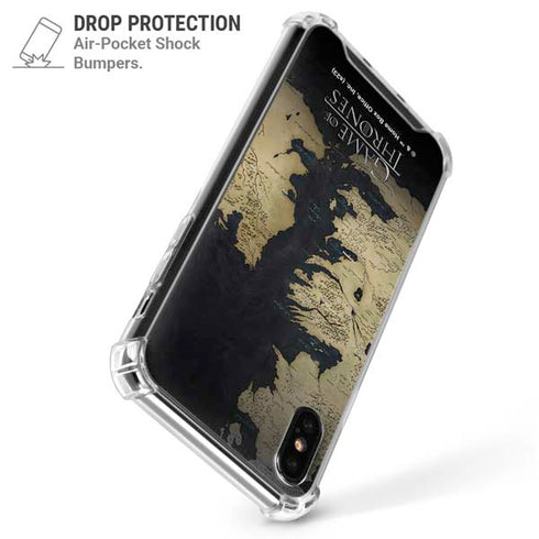 Game of Thrones: Westeros Map iPhone X/XS Clear Case
