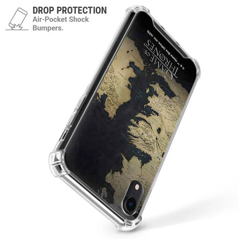 Game of Thrones: Westeros Map iPhone XR Clear Case