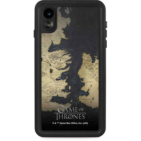Game of Thrones: Westeros Map iPhone XR Waterproof Case
