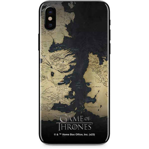 Game of Thrones: Westeros Map iPhone XS Max Skin