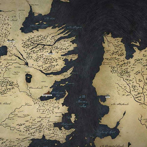 Game of Thrones: Westeros Map iPhone XS Skin