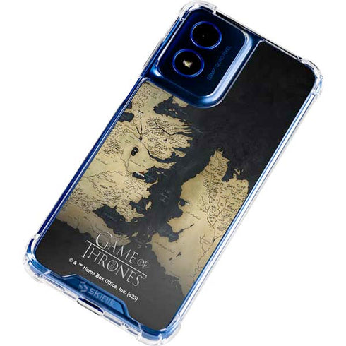 Game of Thrones: Westeros Map Moto G 5G (2024) Clear Case