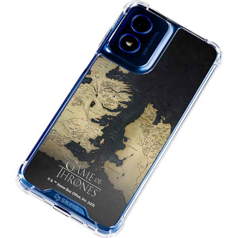 Game of Thrones: Westeros Map Moto G Play 4G (2024) Clear Case