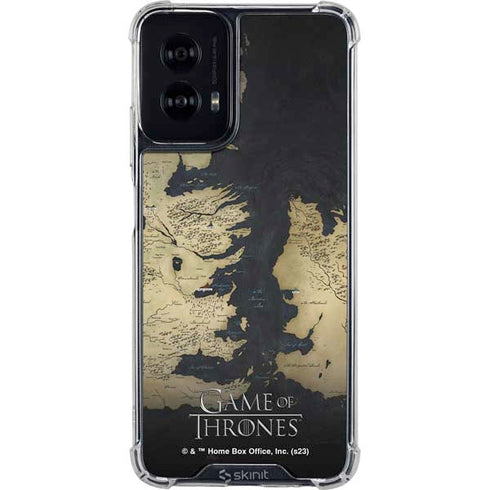 Game of Thrones: Westeros Map Moto G Power 5G (2024) Clear Case