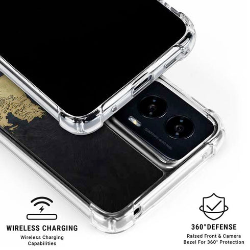 Game of Thrones: Westeros Map Moto G Power 5G (2024) Clear Case