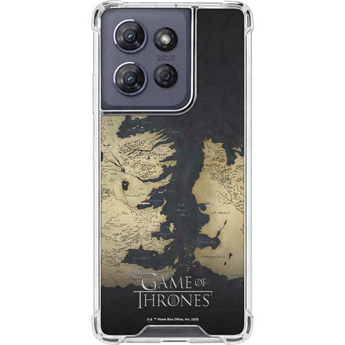 Game of Thrones: Westeros Map Moto G Power 5G (2025) Clear Case