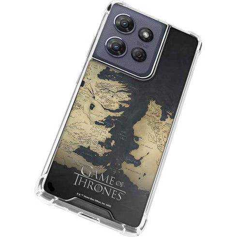 Game of Thrones: Westeros Map Moto G Power 5G (2025) Clear Case