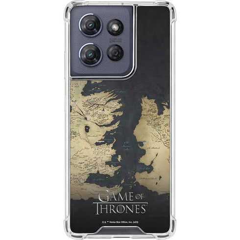 Game of Thrones: Westeros Map Moto G Stylus 5G (2025) Clear Case