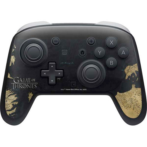 Game of Thrones: Westeros Map Nintendo Switch 2 (2025) Pro Controller Skin