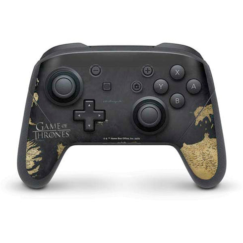 Game of Thrones: Westeros Map Nintendo Switch Pro Controller Skin