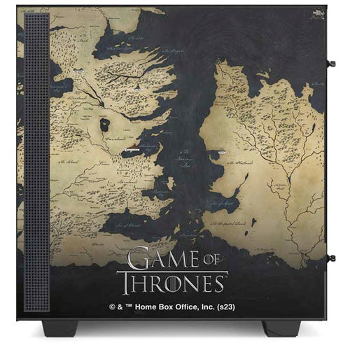 Game of Thrones: Westeros Map NZXT H510 Compact ATX Mid-Tower Case Skin