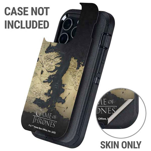 Game of Thrones: Westeros Map Otterbox Defender iPhone Skin
