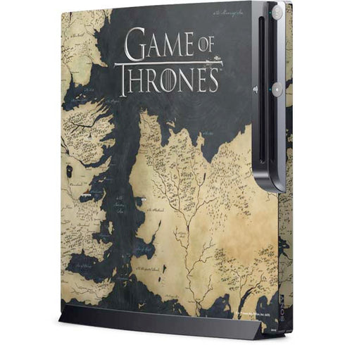 Game of Thrones: Westeros Map Playstation 3 & PS3 Slim Skin